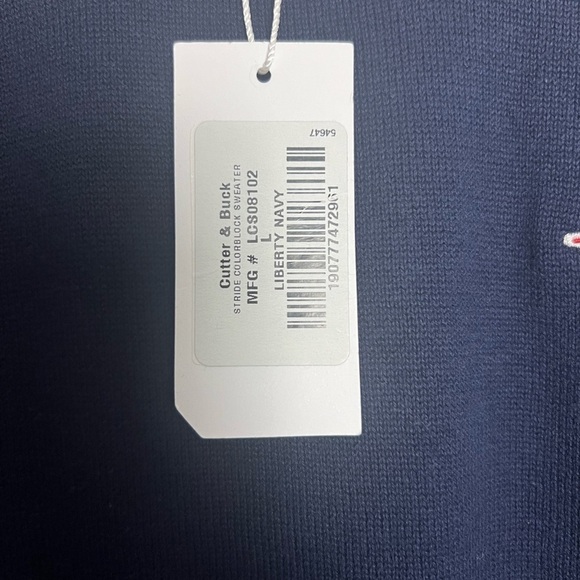 NEW Cutter & Buck New England Patriots Stride Colorblock 100% Cotton Sweater L - Picture 13 of 14